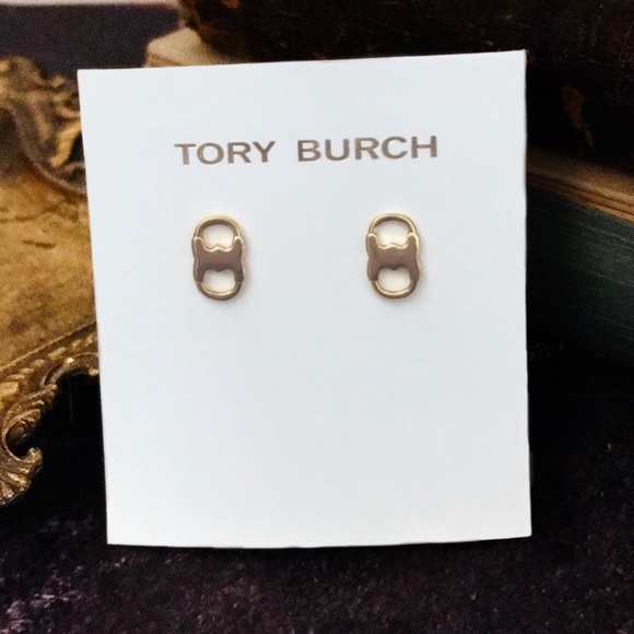 TORY BURCH • Gold Gemini Duality Earrings - Picture 6 of 6